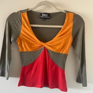 Dolce & Gabbana tricolored tops